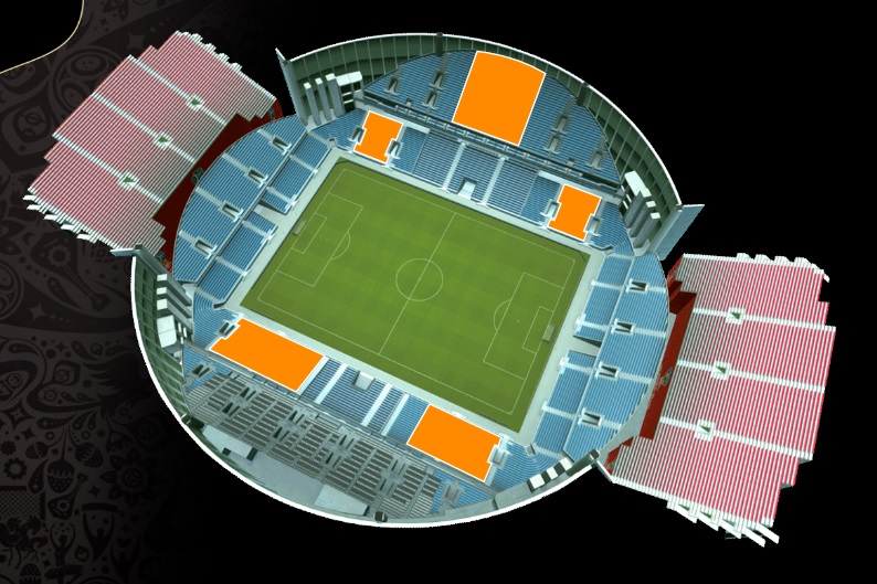 Разглядываем стадион и выбираем себе места! FIFA показала, как будет выглядеть «Екатеринбург Арена» в 2018 году - Фото 7