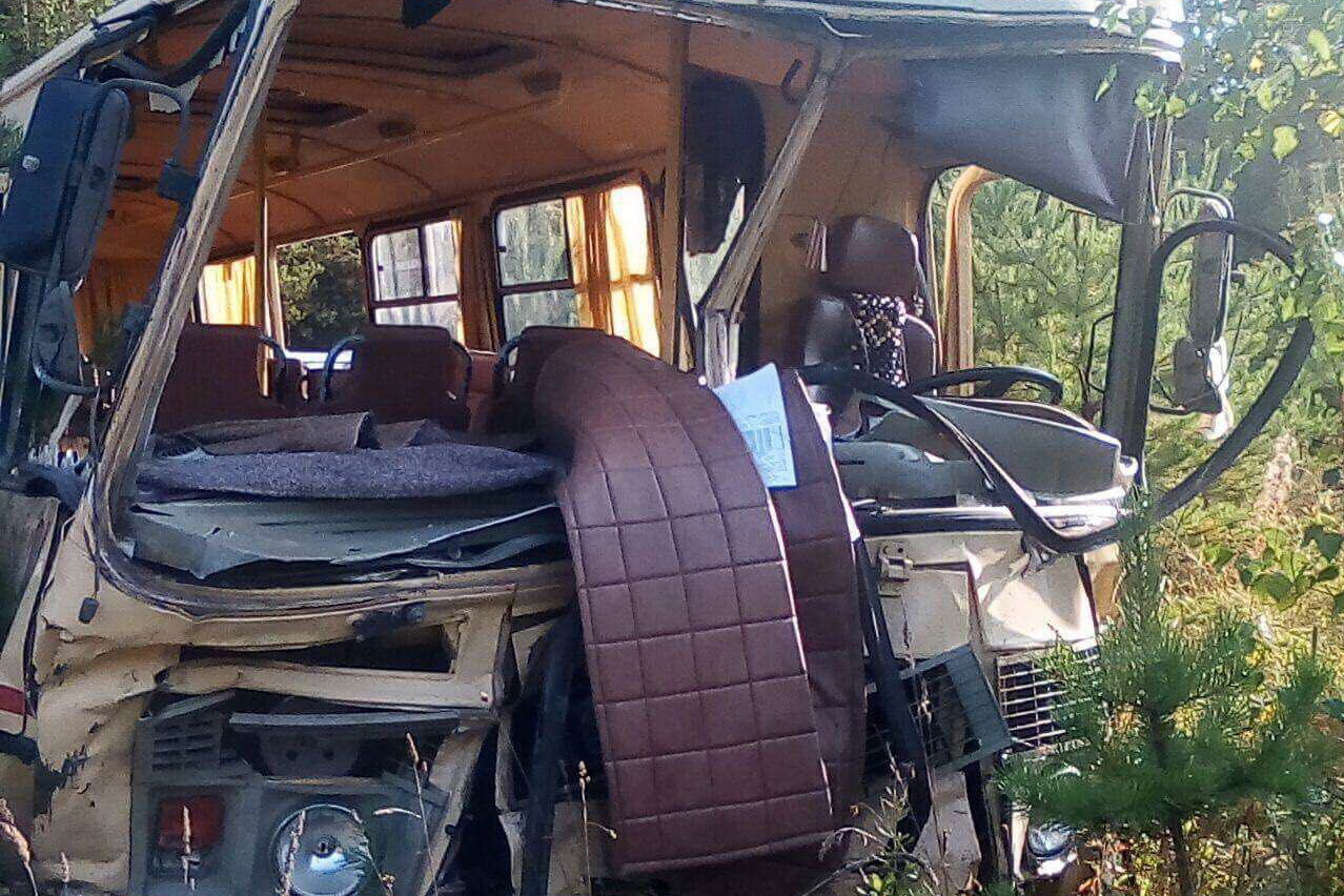 Под Екатеринбургом грузовичок протаранил ехавший навстречу автобус с пассажирами. 12 человек получили травмы. ФОТО - Фото 3