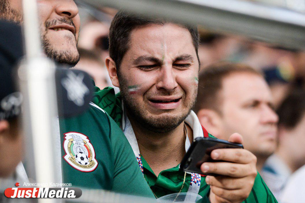 Все эмоции от поражения Мексики в матче со Швецией на лице одного болельщика. ФОТО - Фото 2