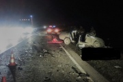 На Тюменском тракте водитель при обгоне вылетел на встречку. Три человека погибли, один в тяжелом состоянии в больнице