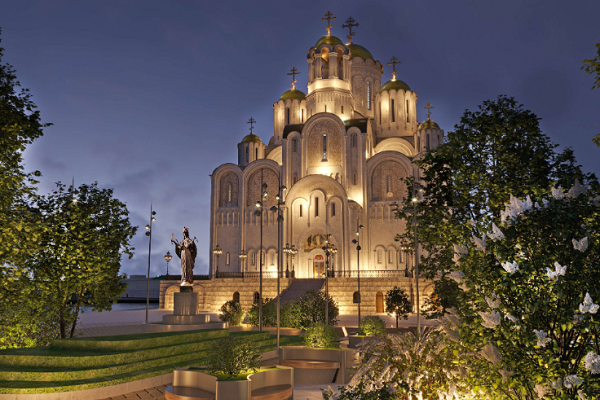 Жители Екатеринбурга поддержали строительство храма святой Екатерины на Октябрьской площади - Фото 1