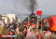 К 9 мая СвЖД организовала курсирование ретропоезда на паровозной тяге «Эшелон Победы»  