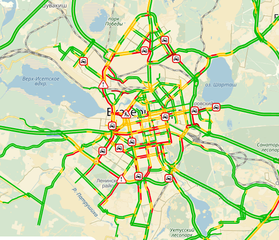 Баллы пробок в екатеринбурге. Екатеринбург пробки 9 баллов. Пробка на Щербакова. Обозначение пробки на дороге. Пробка Екатеринбург Щербакова.