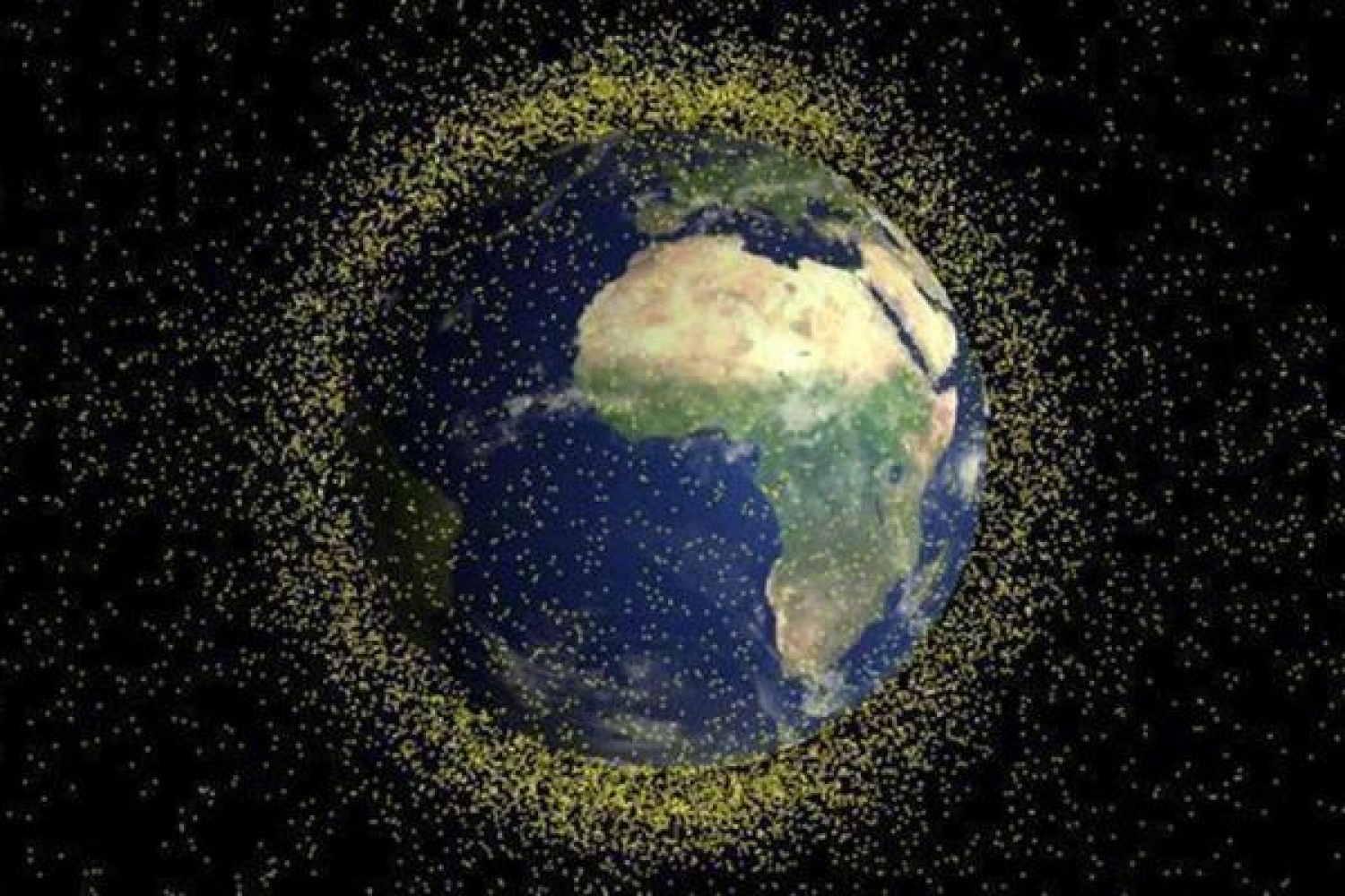 Космический мусор вокруг земли фото со спутника