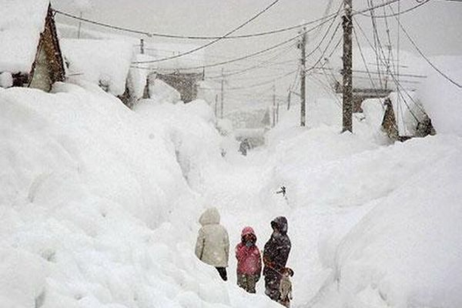 снежные тоннели в японии