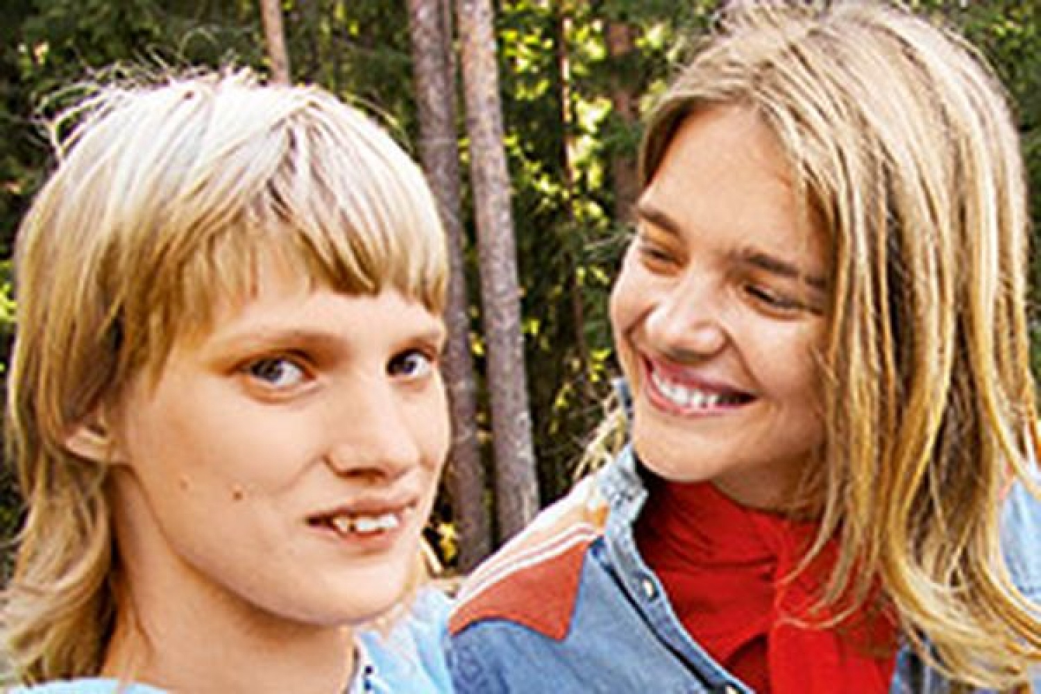 Наталья Водянова и ее сестра Оксана