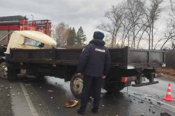 У Заречного, влетев в двигавшийся впереди самосвал, погиб водитель грузовика - Фото 1