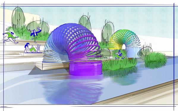 В 2024 году на фестивале «Атмосфера» создадут семь садов с амфитеатром и дорожкой на воде - Фото 6