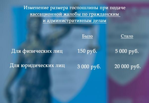 С 60 до 900 тысяч рублей. В Обсулсуде рассказали, о том, как сильно выросли госпошлины  - Фото 7