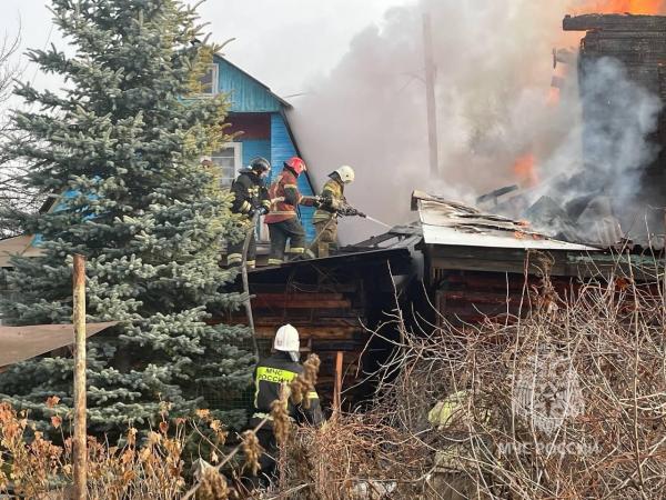 Под Екатеринбургом при пожаре в двух садовых домиках погиб мужчина - Фото 3