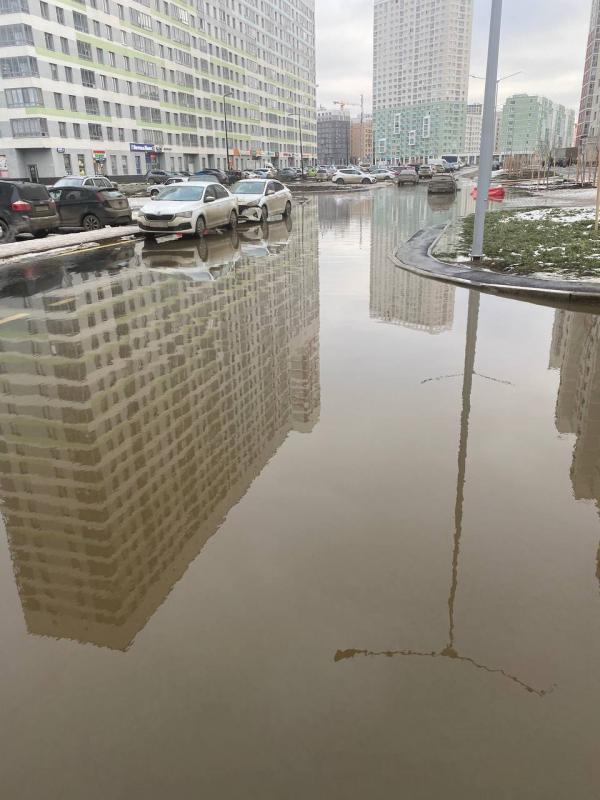 На Широкой Речке сточными водами затопило несколько улиц - Фото 3